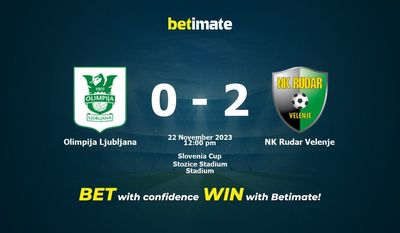 Olimpija Ljubljana vs NK Rudar Velenje Prediction, Odds & Betting Tips 11/22/2023