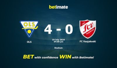 OLS vs FC Vaajakoski Prediction, Odds & Betting Tips 07/19/2024