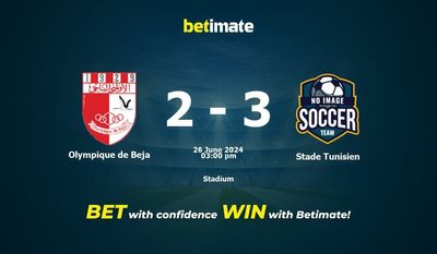 Olympique de Beja vs Stade Tunisien Prediction, Odds & Betting Tips 06/26/2024