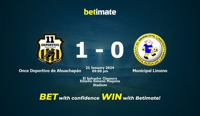 Once Deportivo de Ahuachapán vs Municipal Limeno Prediction, Odds & Betting Tips 01/21/2024