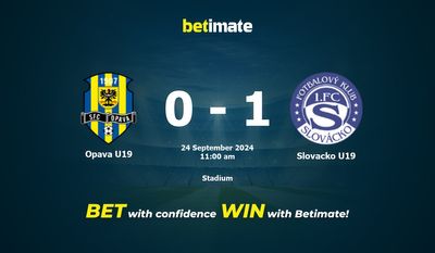 Opava U19 vs Slovacko U19 Prediction, Odds & Betting Tips 09/24/2024