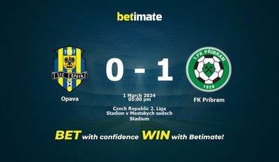 Opava vs FK Pribram التوقعات، الاحتمالات ونصائح الرهان 01/03/2024