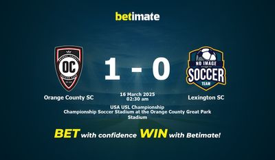 Orange County SC vs Lexington SC Prediction, Odds & Betting Tips 03/16/2025