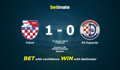 Orijent vs NK Dugopolje Prediction, Odds & Betting Tips 03/23/2025