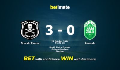 Pronostici, quote e suggerimenti per le scommesse Orlando Pirates vs Amazulu 25/10/2024