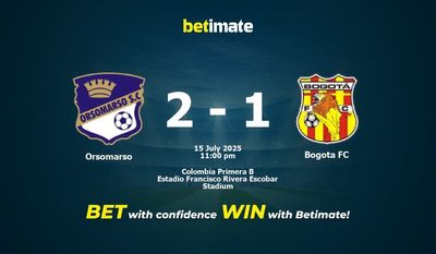 Orsomarso vs Bogota FC Prediction, Odds & Betting Tips 07/15/2025