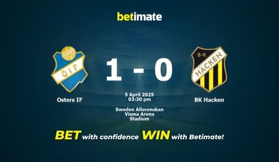Osters IF vs BK Hacken Prediction, Odds & Betting Tips 04/05/2025