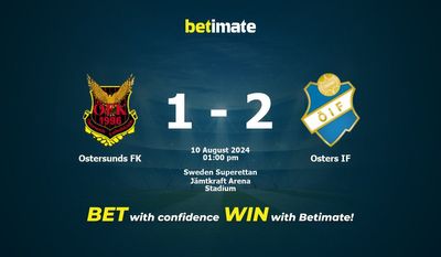 Ostersunds FK vs Osters IF Prediction, Odds & Betting Tips 08/10/2024