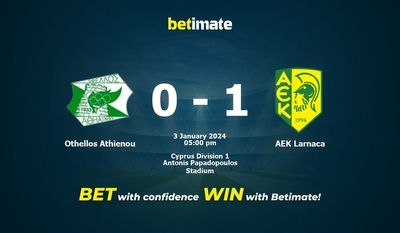Othellos Athienou vs AEK Larnaca 预测、赔率和投注技巧 01/03/2024