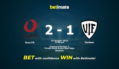 Oure FA vs Vanløse Prediction, Odds & Betting Tips 10/14/2023