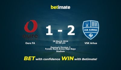 Oure FA vs VSK Arhus Prediction, Odds & Betting Tips 03/28/2024