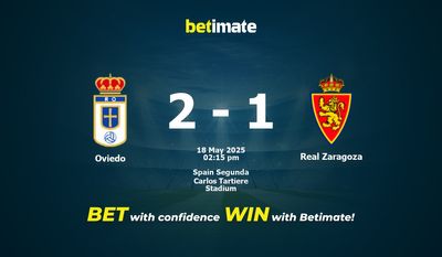 Oviedo vs Real Zaragoza Prediction, Odds & Betting Tips 05/18/2025