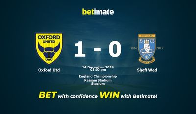 Oxford Utd vs Sheff Wed Prognoza, Kursy i Porady Zakładowe 12/14/2024