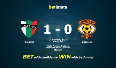 Palestino vs Cobreloa 预测、赔率和投注技巧 02/24/2024