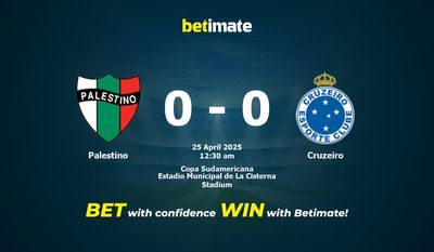 Palestino vs Cruzeiro Prediction, Odds & Betting Tips 04/25/2025