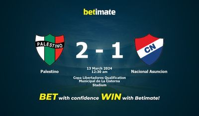 Palestino vs Nacional Asuncion التوقعات، الاحتمالات ونصائح الرهان 13/03/2024