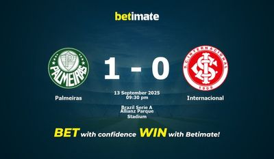 Palmeiras vs Internacional Prediction, Odds & Betting Tips 09/13/2025