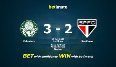 Palmeiras vs Sao Paulo Prediction, Odds & Betting Tips 07/13/2023
