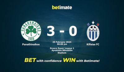 Panathinaikos vs Kifisias FC Prediction, Odds & Betting Tips 02/25/2024