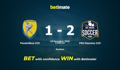 Panetolikos U19 vs PAS Giannina U19 Prediction, Odds & Betting Tips 12/16/2023