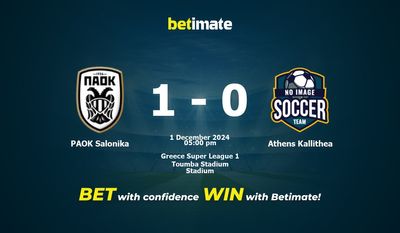 Pronostic PAOK Salonique vs Athènes Kallithea, cotes et conseils de paris 01/12/2024