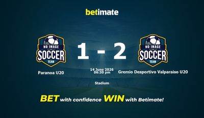 Paranoa U20 vs Gremio Desportivo Valparaiso U20 Prediction, Odds & Betting Tips 06/14/2026