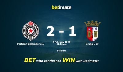 Partizan Belgrade U19 vs Braga U19 التوقعات، الصعاب ونصائح الرهان 07/02/2024