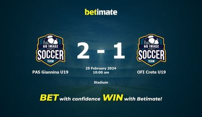 PAS Giannina U19 vs OFI Crete U19 التوقعات، الصعاب ونصائح الرهان 25/02/2024