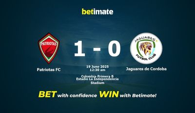 Patriotas FC vs Jaguares de Cordoba Prediction, Odds & Betting Tips 06/19/2025