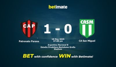 Patronato Parana vs CA San Miguel Prediction, Odds & Betting Tips 05/18/2025