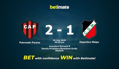 Patronato Parana vs Deportivo Maipu Prediction, Odds & Betting Tips 07/20/2025