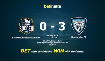 Patuxent Football Athletics vs Lionsbridge FC Prediction, Odds & Betting Tips 05/21/2025