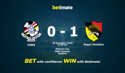 PDRM vs Negeri Sembilan Prediction, Odds & Betting Tips 11/29/2024