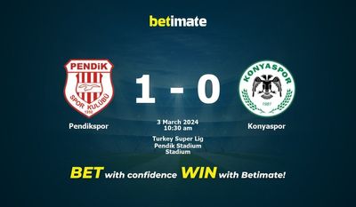 Pendikspor বনাম Konyaspor ভবিষ্যদ্বাণী, মতভেদ এবং বাজির টিপস 03/03/2024