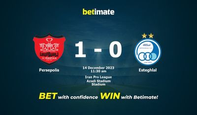 Persepolis vs Esteghlal 预测、赔率和投注技巧 12/14/2023