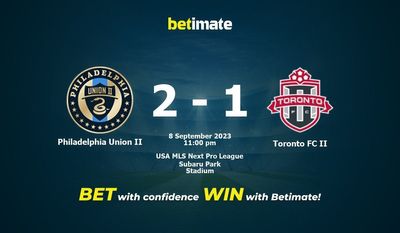Philadelphia Union II vs Toronto FC II Prediction, Odds & Betting Tips 09/08/2023