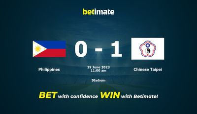 Philippines vs Chinese Taipei Prediction, Odds & Betting Tips 06/19/2023