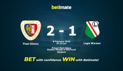 Piast Gliwice vs Legia Warsaw Prediction, Odds & Betting Tips 02/08/2025