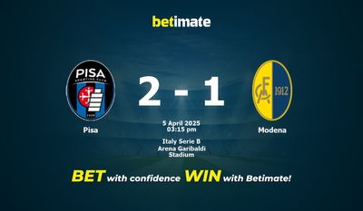Pisa vs Modena Prediction, Odds & Betting Tips 04/05/2025