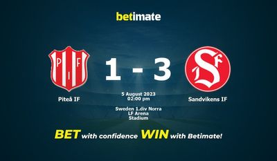 Piteå IF vs Sandvikens IF Prediction, Odds & Betting Tips 08/05/2023
