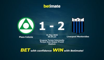 Plaza Colonia vs Liverpool Montevideo Prediction, Odds & Betting Tips 05/31/2025