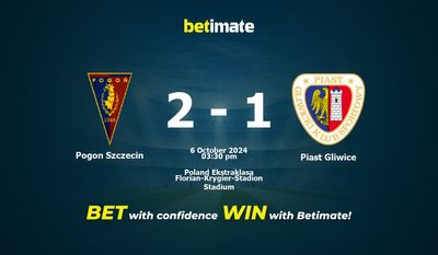 Pogon Szczecin vs Piast Gliwice Prediction, Odds & Betting Tips 10/06/2024