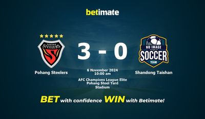 Pohang Steelers vs Shandong Taishan Prediction, Odds & Betting Tips 11/06/2024