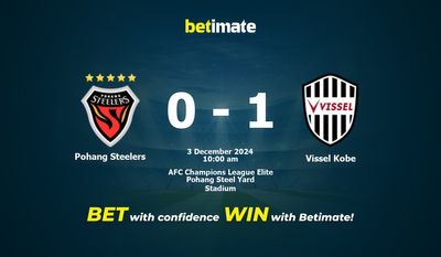 Pohang Steelers vs Vissel Kobe Prediction, Odds & Betting Tips 12/03/2024