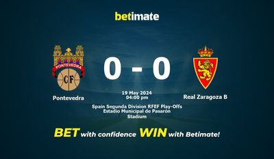 Pontevedra vs Real Zaragoza B Prediction, Odds & Betting Tips 05/19/2024