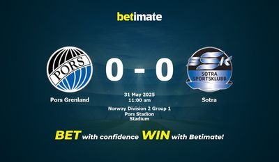 Pors Grenland vs Sotra Prediction, Odds & Betting Tips 05/31/2025
