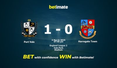 Dự đoán Port Vale vs Harrogate Town, Tỷ lệ cược & Mẹo cá cược 03/04/2025