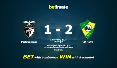 Portimonense vs CD Mafra Prognoza, kursy i porady bukmacherskie 02/01/2025