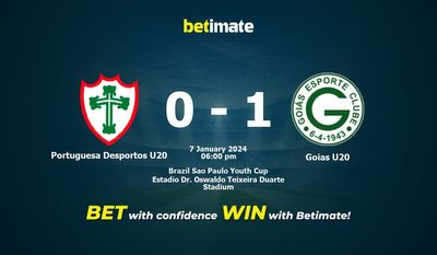 Portuguesa Desportos U20 vs Goias U20 预测、赔率和投注技巧 01/07/2024
