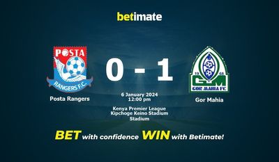 Posta Rangers vs Gor Mahia التوقعات، الصعاب ونصائح الرهان 06/01/2024
